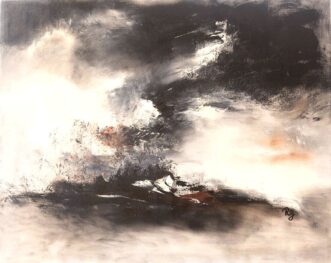 Tableau Abstrait Noir 71 “Ombre Portée”