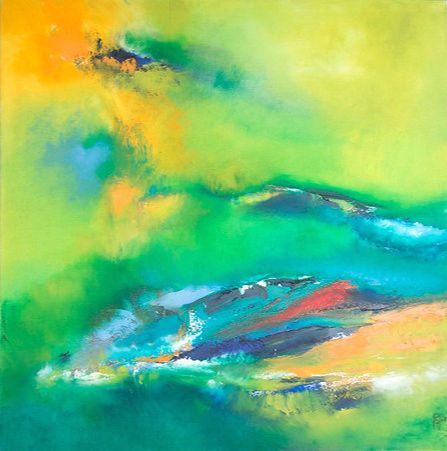 Tableau Abstrait Vert 203 “Amazonie”